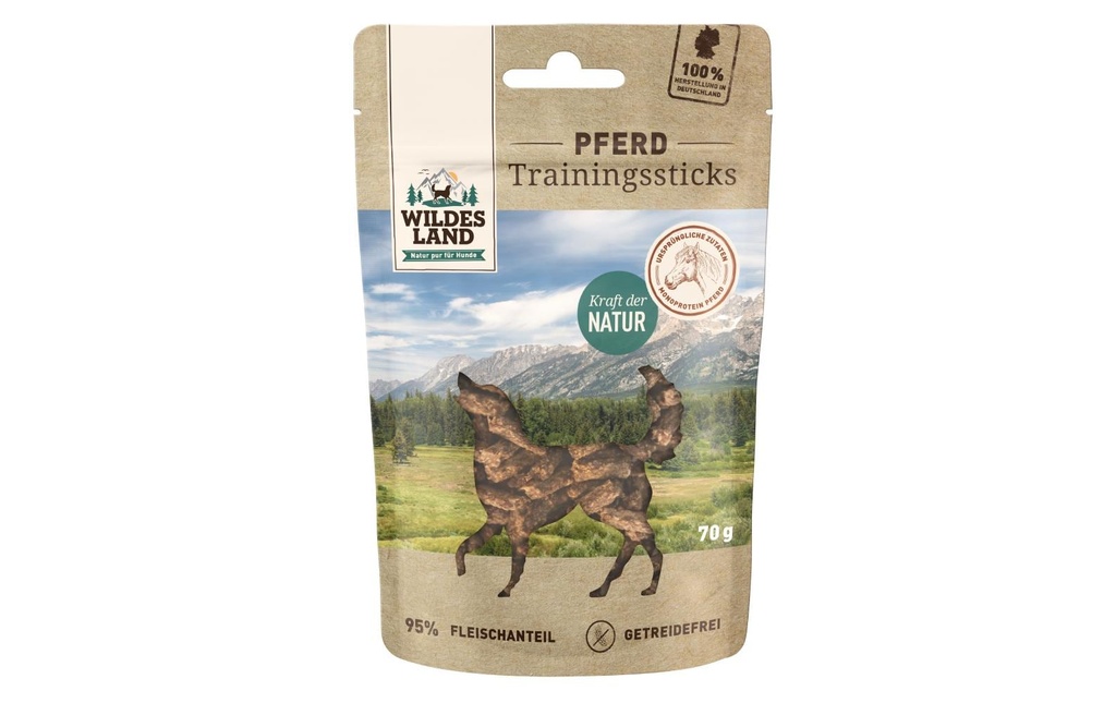 Wildes Land Collation Bâtonnets d'entraînement cheval, 70 g