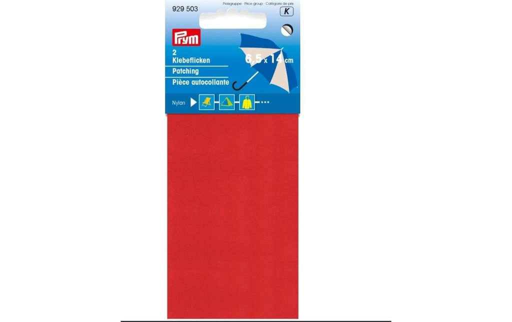 Prym Matériel de mise à jour 6.5 x 14 cm Nylon, Rouge
