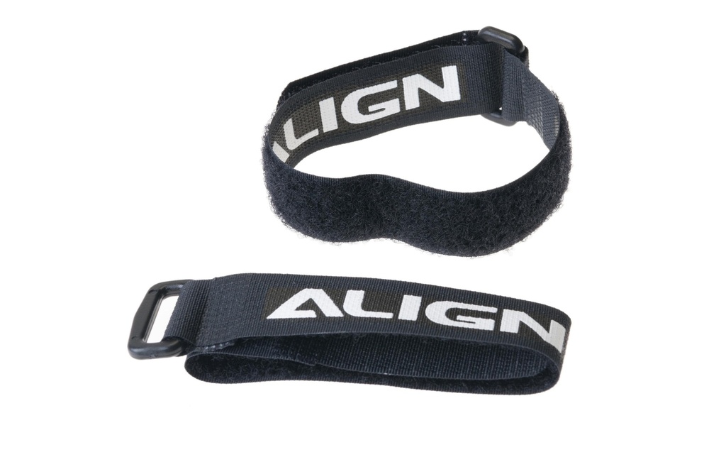 ALIGN Bande à dragonne 20 x 260 mm Noir, 2 pièces