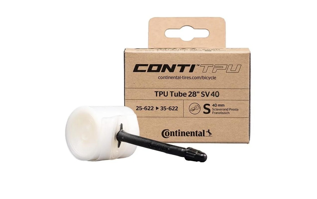 Continental Chambre à air de vélo TPU Sclaverand/Presta 28