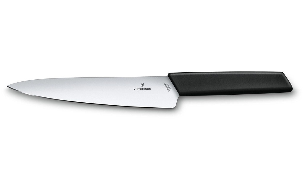 Victorinox Couteau trancheur Swiss Modern 19 cm, Noir