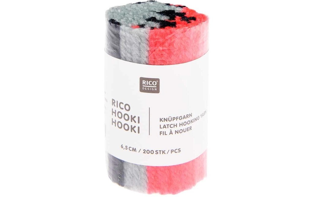 Rico Design Rico Hooki Hooki fil à nouer, marbré bleu glacier