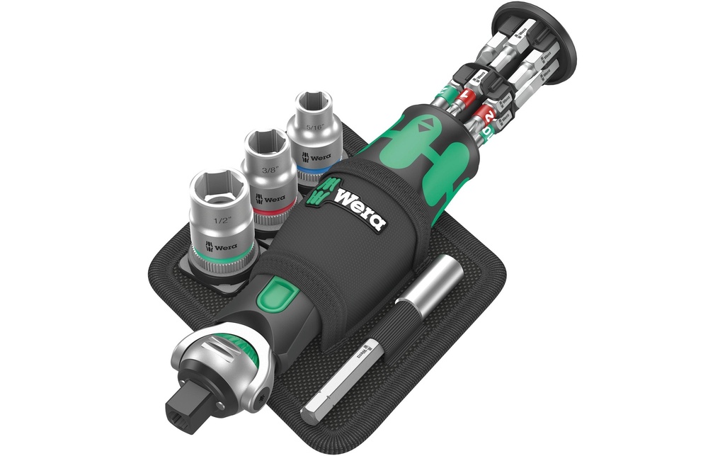 Wera Jeux de cliquets 8009 Cyclope Pocket Imperial Set 2, 18 pièces