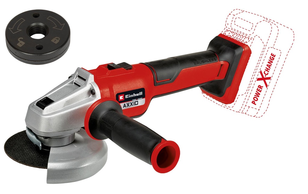 Einhell Professional Meuleuse d'angle sans fil AXXIO 18/115 Q Solo