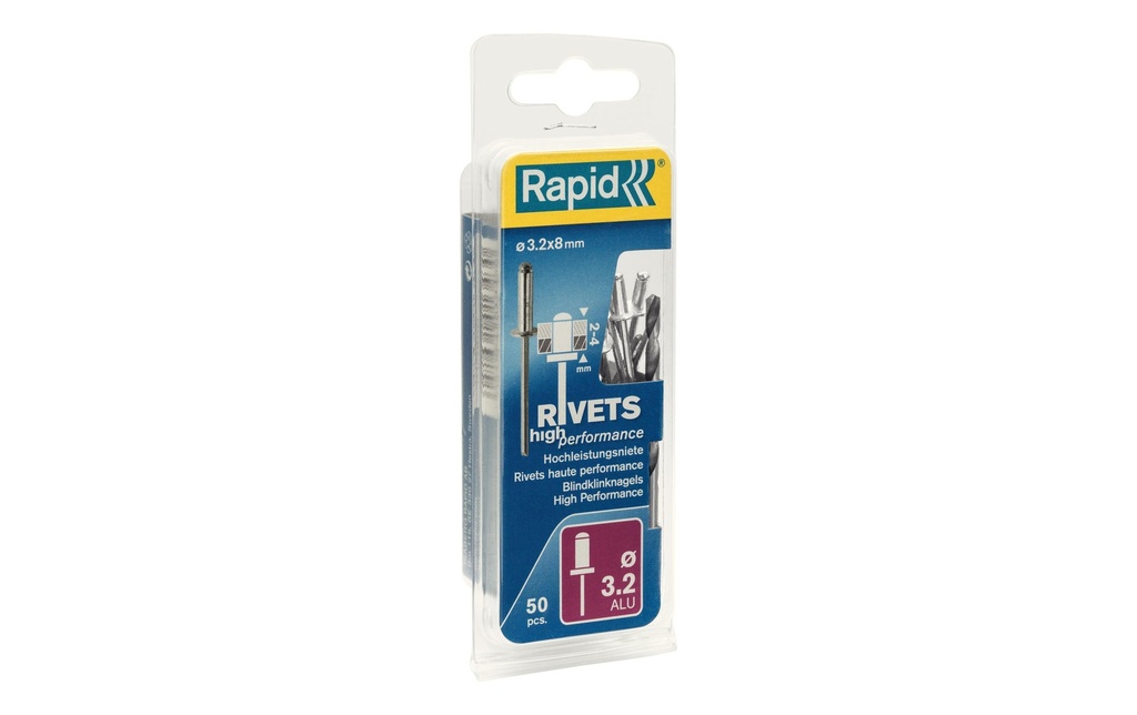 Rapid Rivets aveugles Universal Ø 3.2 x 8 mm