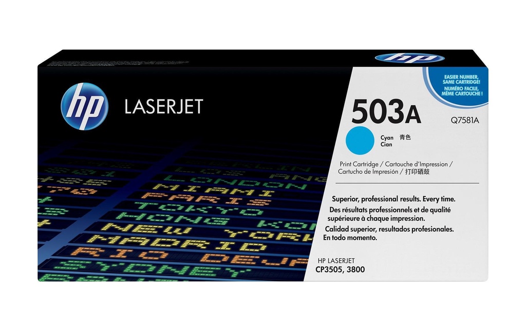 HP Toner Nr. 503A (Q7581A) Cyan
