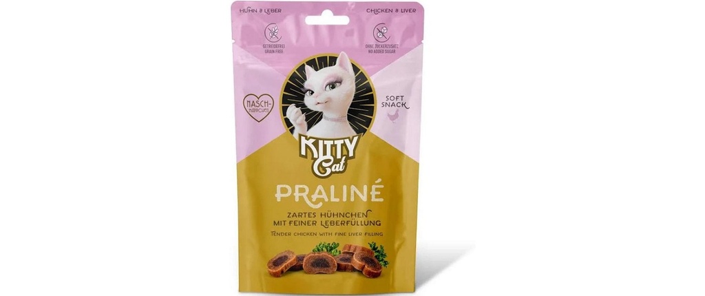 KITTY Cat Collation pour chat KittyCat Praliné Poulet, Foie 50 g