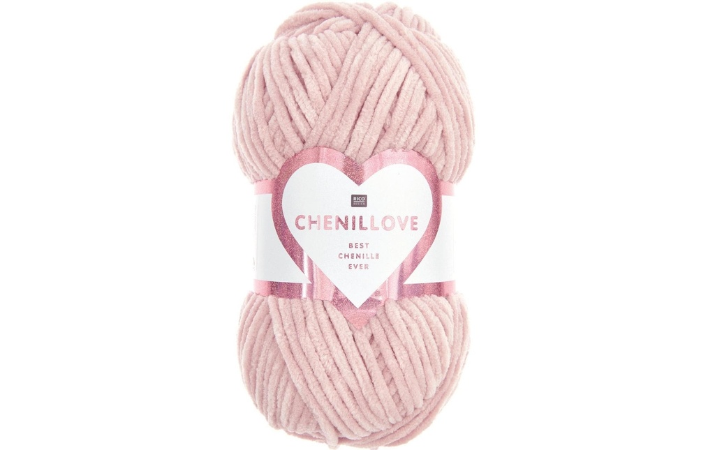 Rico Design Laine Chenillove 100 g, Rose