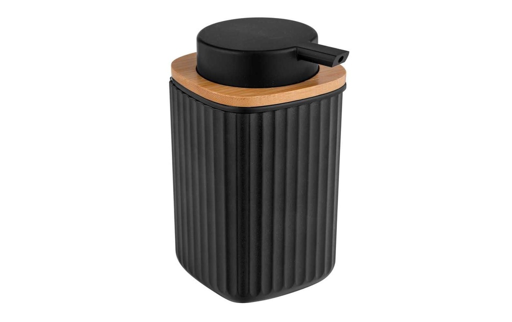 Wenko Distributeur de savon Rotello 250 ml, Noir