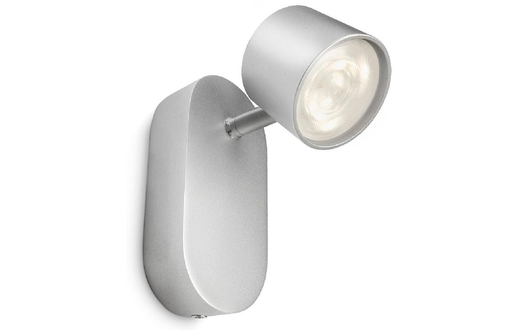 Philips Spot encastré Star, 4.5 W, 500 lm, 2700 K, argenté