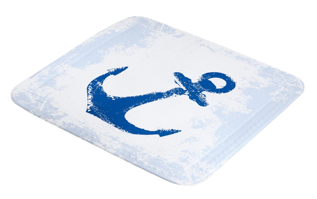Kleine Wolke Tapis de douche Anchor Bleu/Blanc