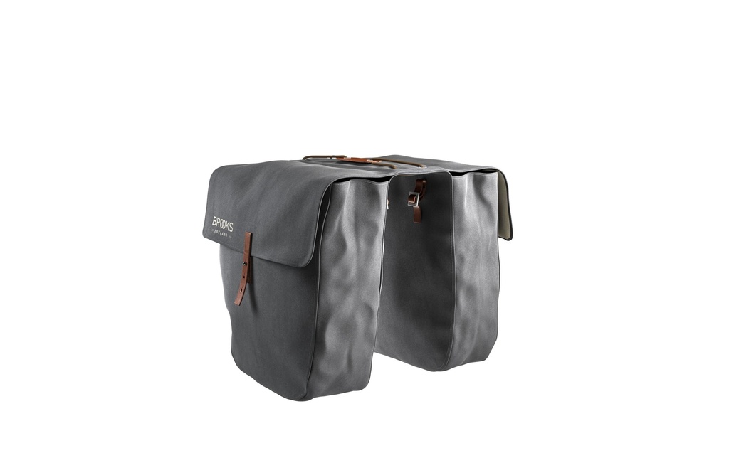 BROOKS Sacoche de vélo double Bricklane Roll Up 28 l, Gris