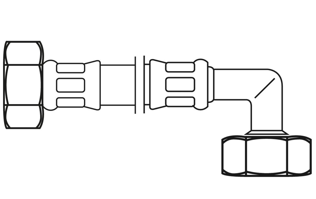 Flexo Tuyau de raccordement DN8 F x F 3/4 x 3/4 / 150 cm