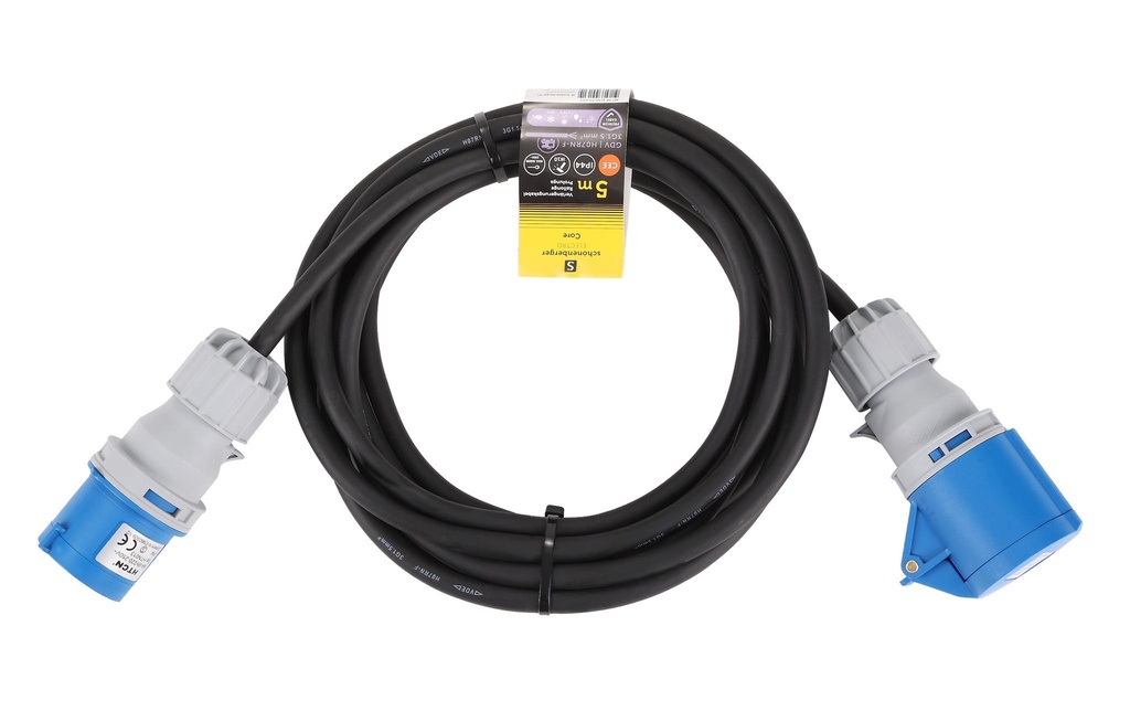 Schönenberger Câble de prolongation CEE 3P IP44 5m H07RN-F 3G1.5 mm2