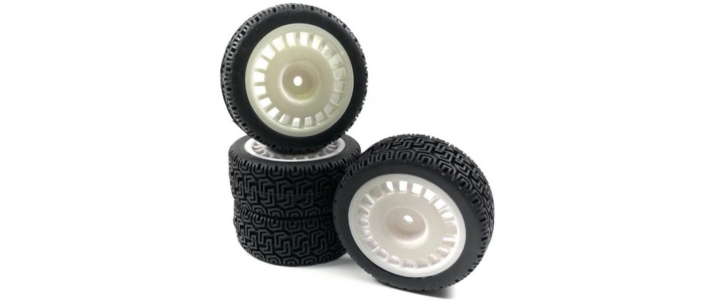 Absima 1:10 Jeu de roues Rally Winded Design Blanc (4)