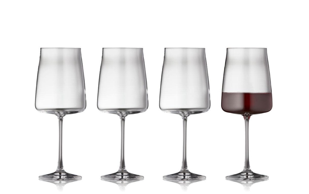 Lyngby Verre à vin rouge Zero 4 pièces, 54 cl
