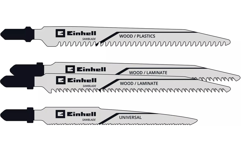 Einhell Jeux de lames de scie sauteuse Batterie 4tg Ho/Met