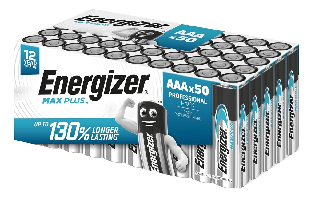 Energizer Pile Max Plus AAA , 50 Pièce/s