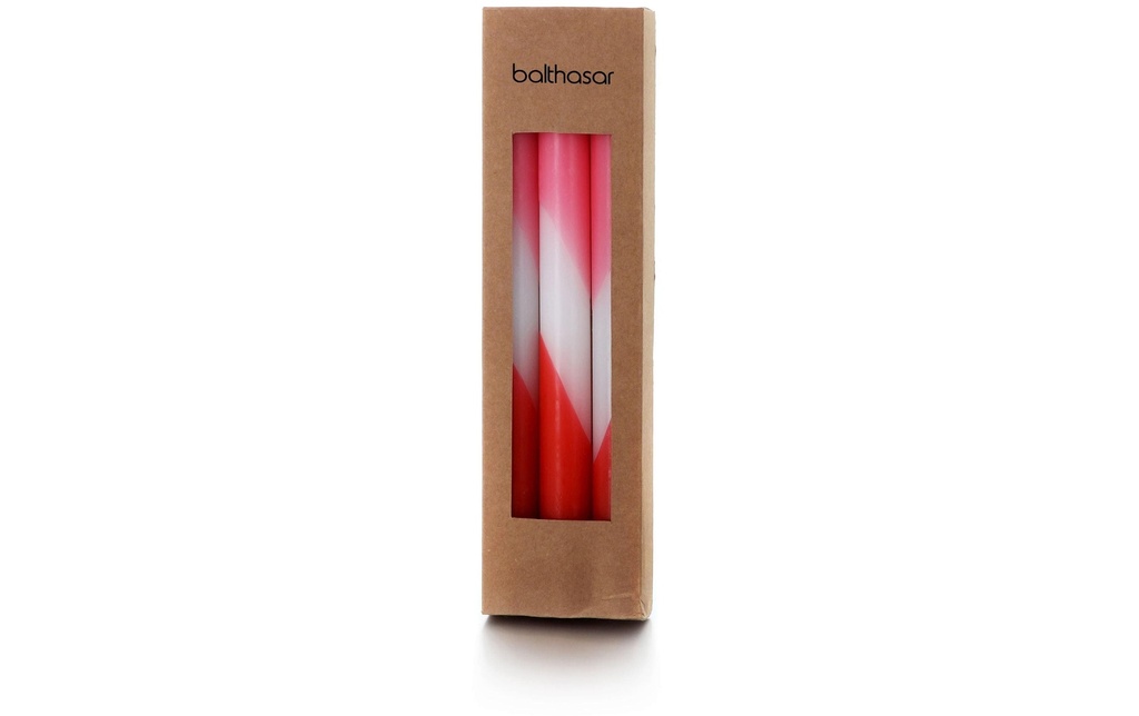 balthasar Bougie droite Dip Dye Rouge, 1 Pièce/s