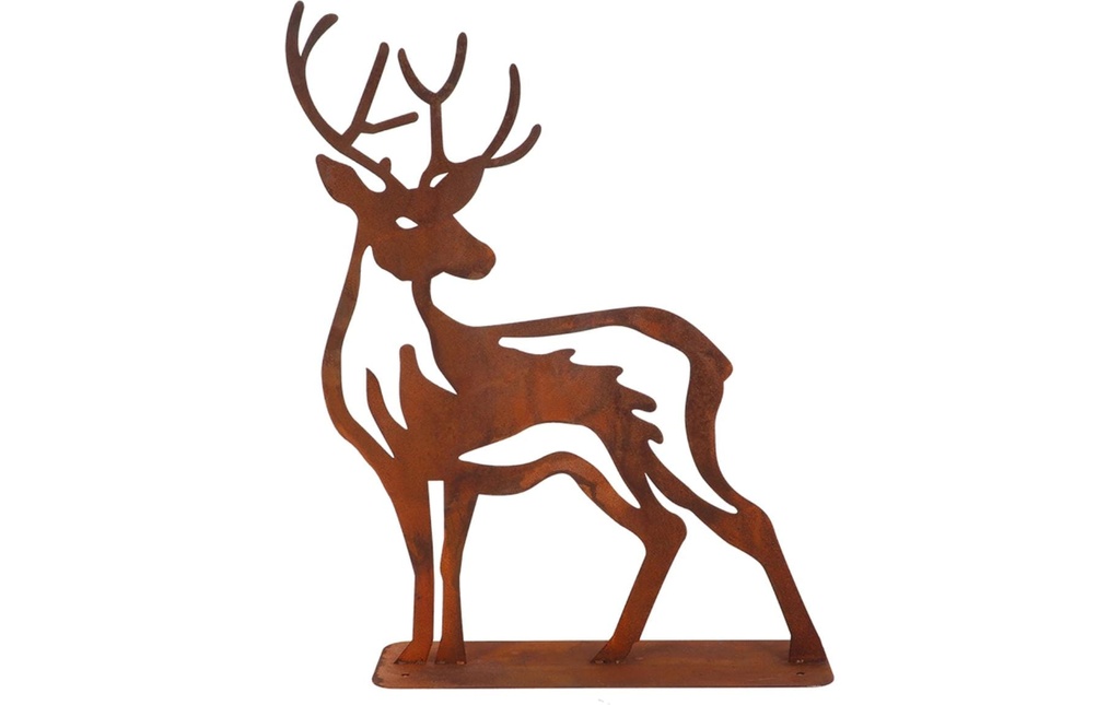 Esschert Design Figure décorative Cerf Rouille