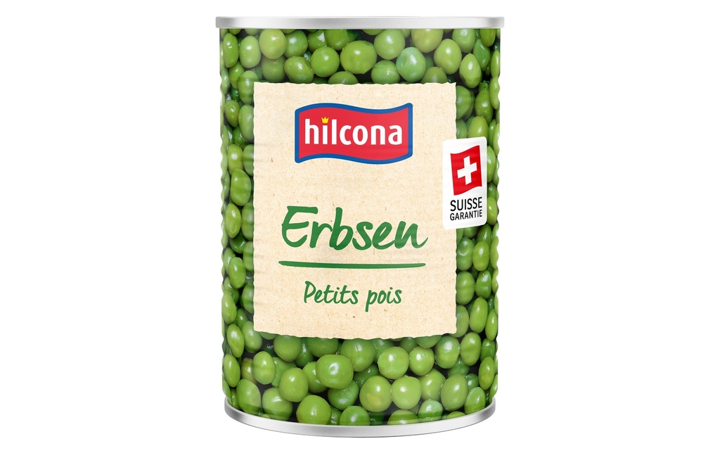 Hilcona Boîte Petits pois 420 g