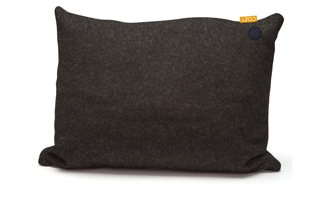 Bodi-Tek Coussin chauffant Tove Fonctionnement sur batterie, Noir