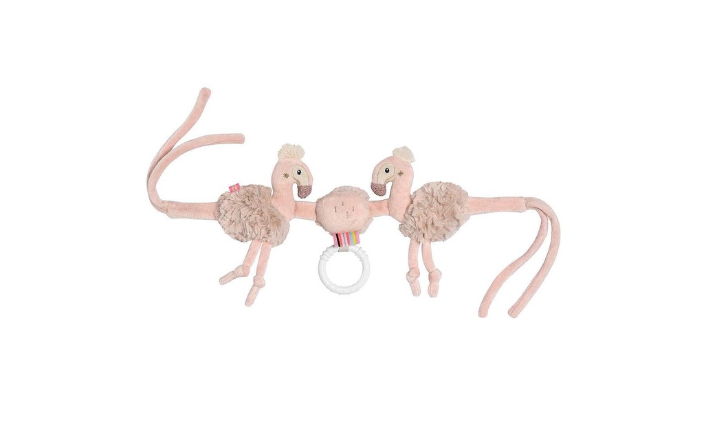 fehn Chaîne de poussettes Flamant rose Rose