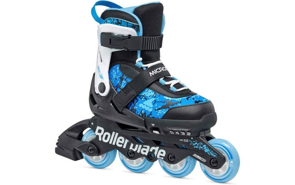 ROLLERBLADE Rollers en ligne Microblade SL Noir/bleu ciel, 36.5-40.5