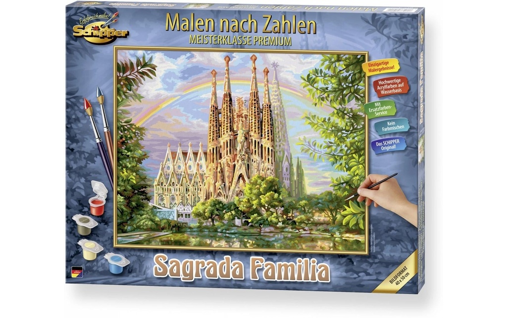 Schipper Peinture avec chiffres Sagrada Familia