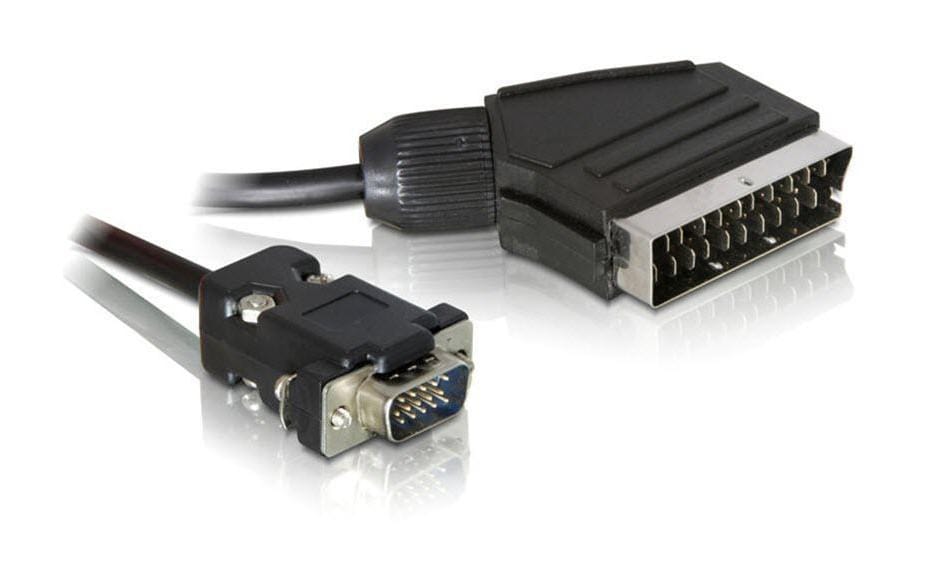 Delock Câble SCART - VGA, 2 m