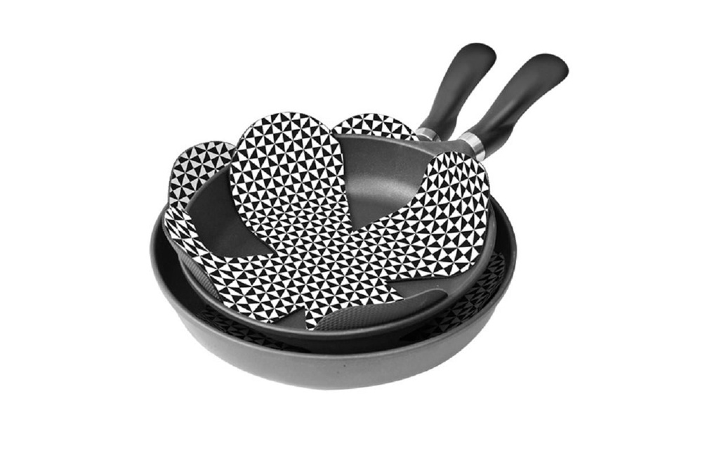 Moha Protection de poêle Pan Protector 2 Pièce/s, Noir