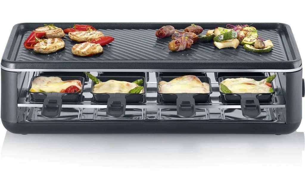 Severin Grill à raclette Black Line Lite RG 2365 8 personnes