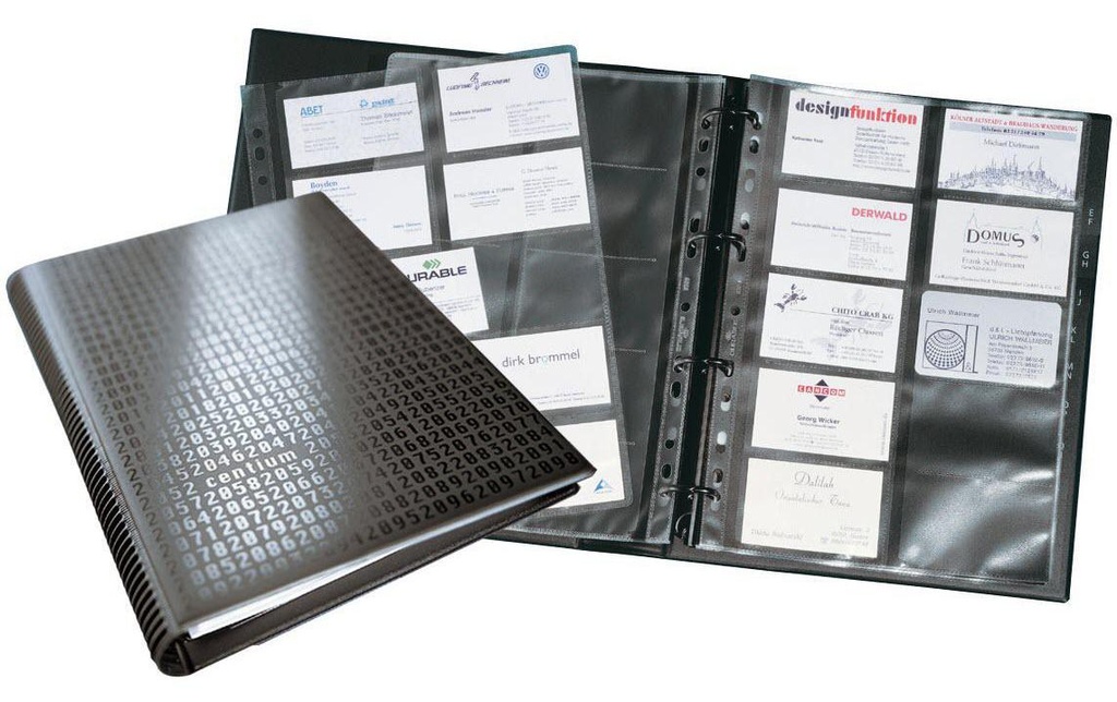 DURABLE Classeur de cartes de visite Centium A4