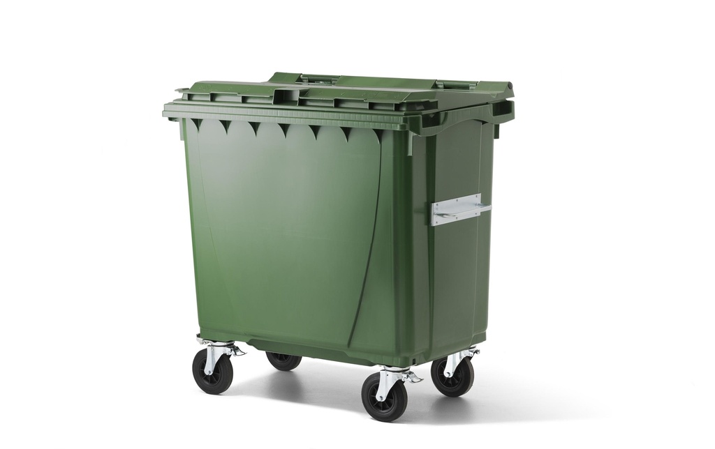 Verwo Conteneur en plastique avec couvercle 770 l, Vert