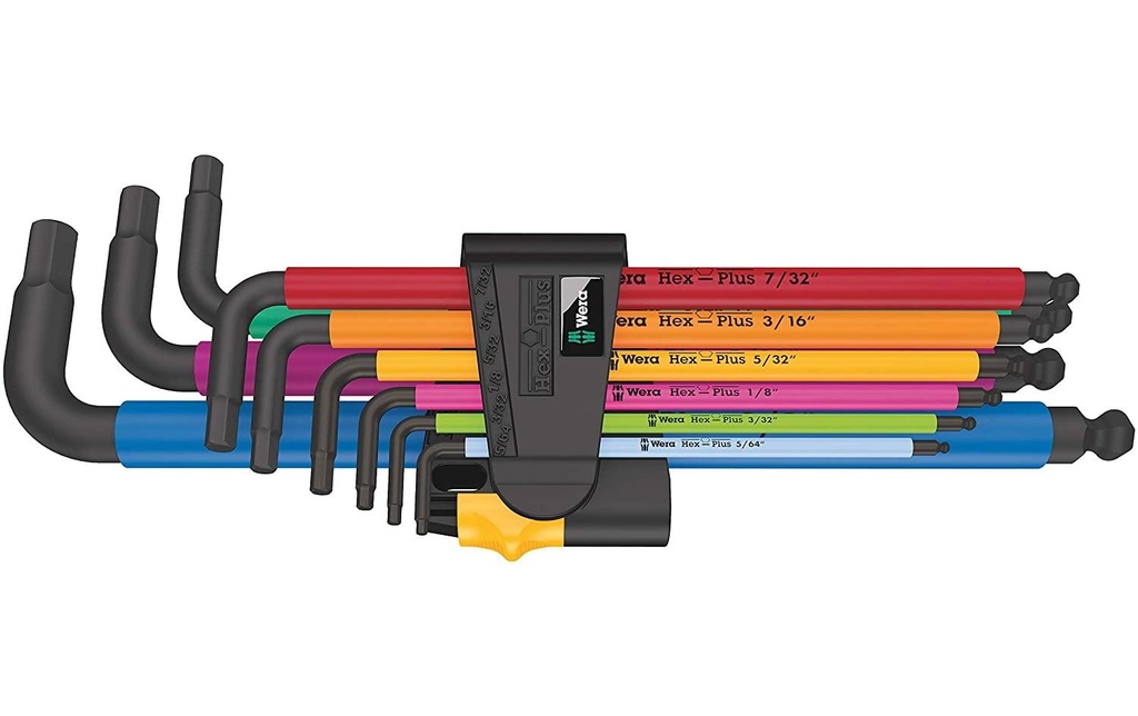 Wera Jeux de clés coudées 950/9 Hex-Plus Multicolour Imperial 2