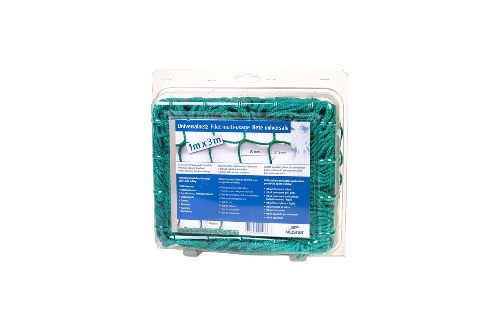 Meister Filet universel sans nœuds, Ø 3 mm / 1 x 3 m, vert