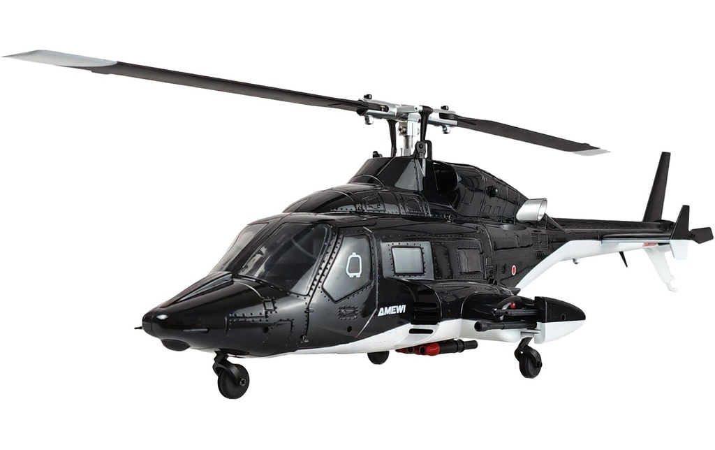Amewi Hélicoptère Bell 222 Airwolf Pro GPS 8 canaux 3D/6G RTF