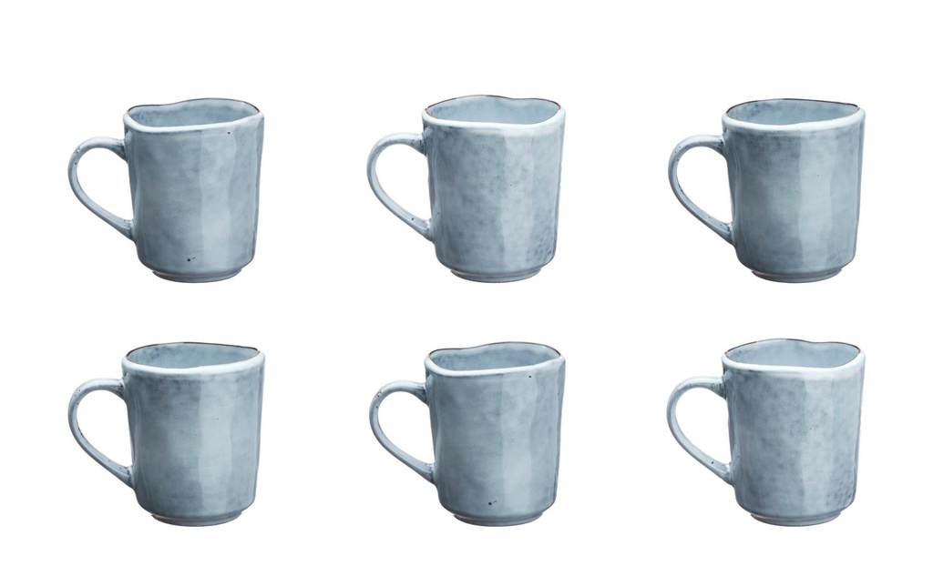 Björn Tasse universelle Cloud Gris tempête, 40 cl, 6 pièces