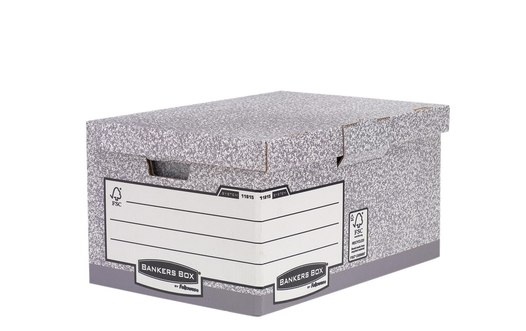 Fellowes Boîte d’archivage Bankers Box Gris, 10 pièces