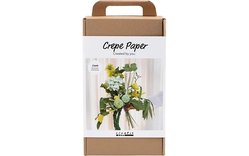 Creativ Company Kits de bricolage Papier crêpe Bouquet de fleurs, Multicolore