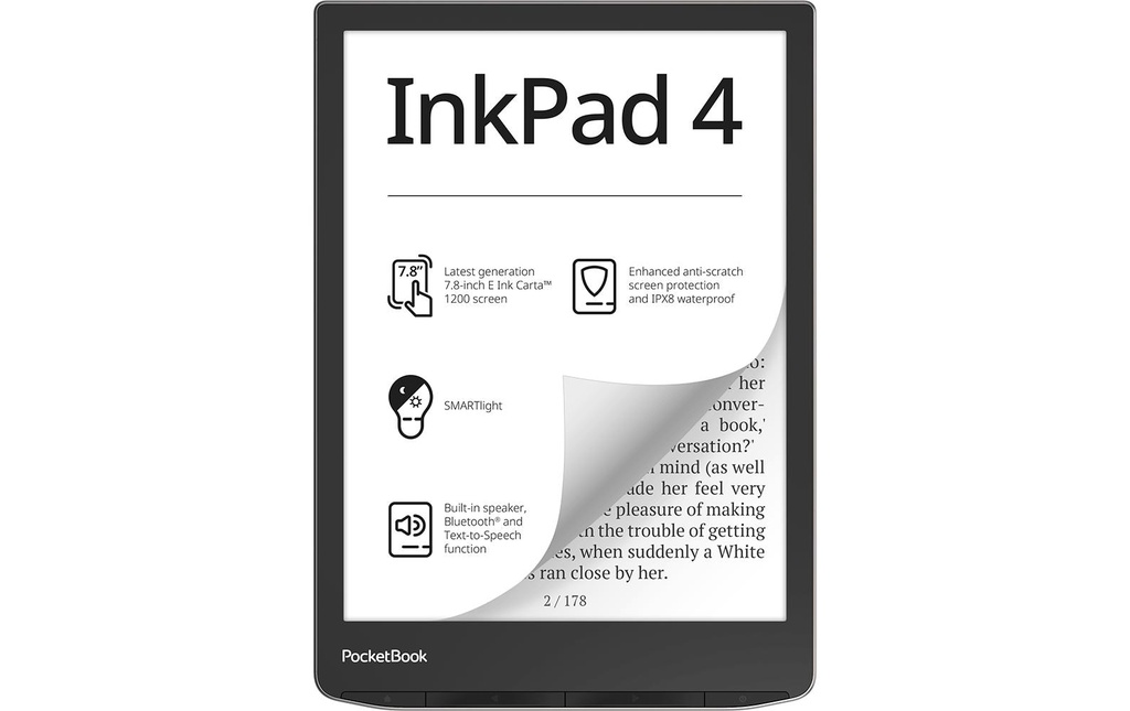 PocketBook Lecteur E-Book InkPad 4 Stardust Silver
