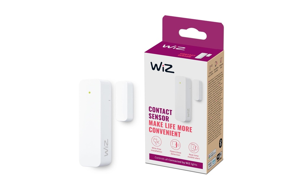 WiZ Capteur de contact intelligent, Emballage individuel, blanc