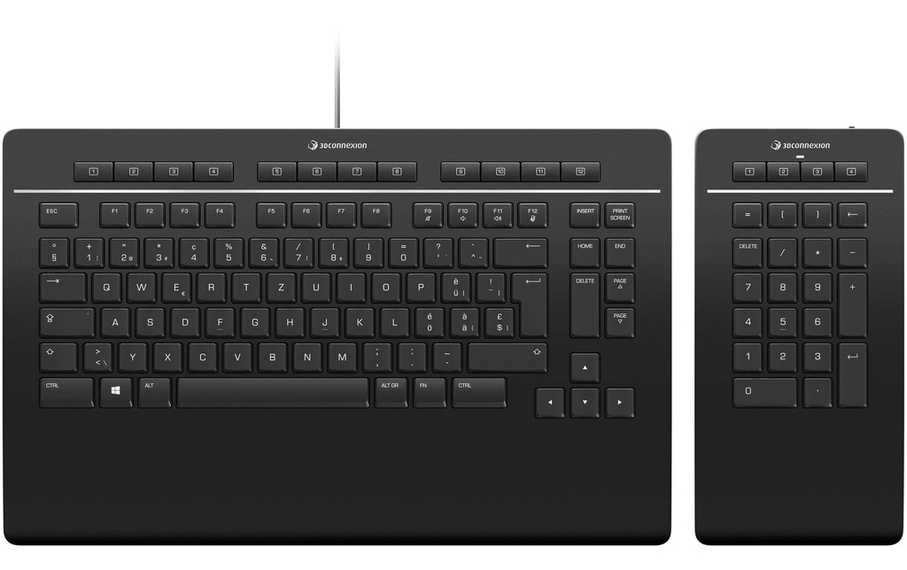 3Dconnexion Clavier Clavier Pro avec Numpad