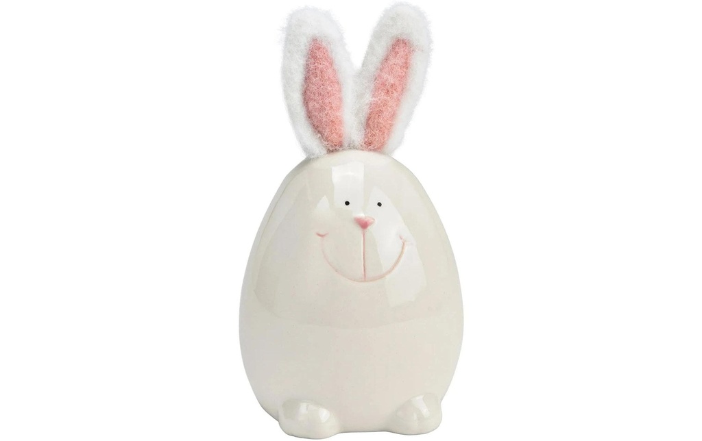 G. Wurm Présentoir Lapin 14 cm, Blanc, Rose