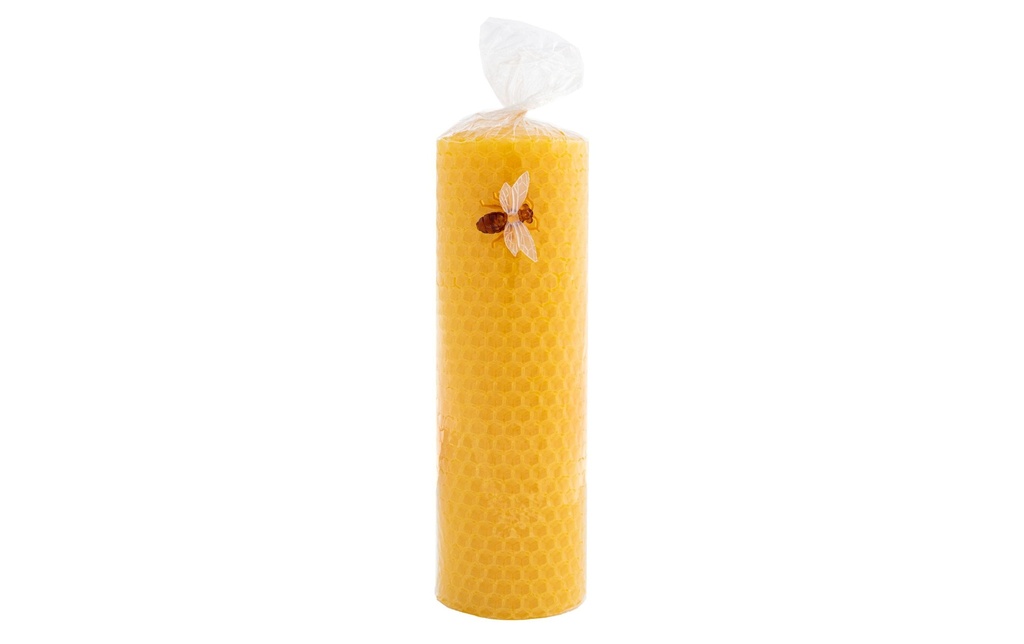 Herzog Kerzen AG Bougie cylindrique à base de cire d'abeille 5 x 15 cm