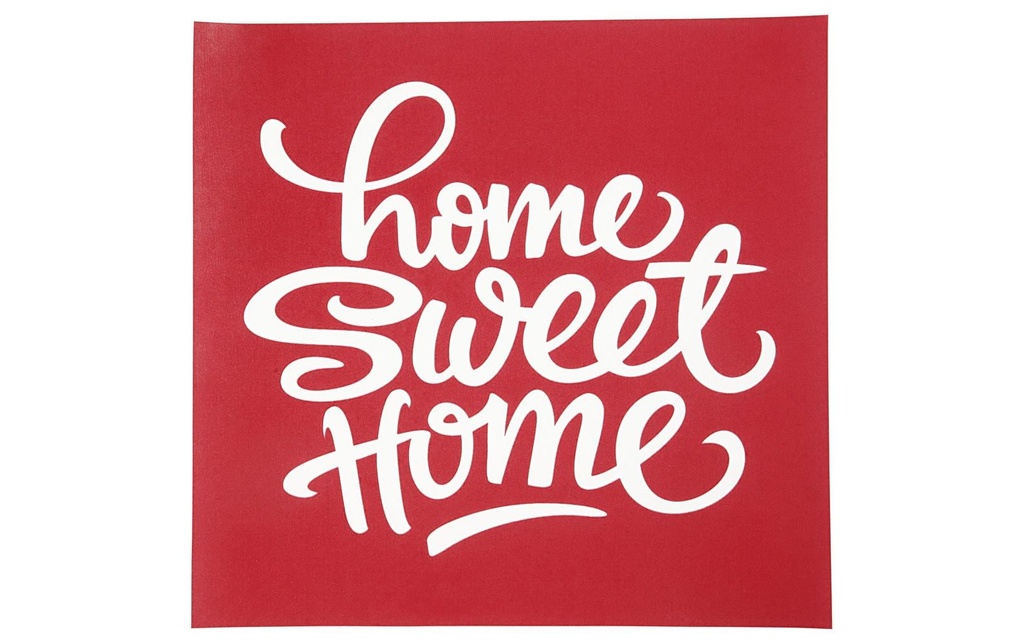 Creativ Company sérigraphie Home Sweet, 1 pièce