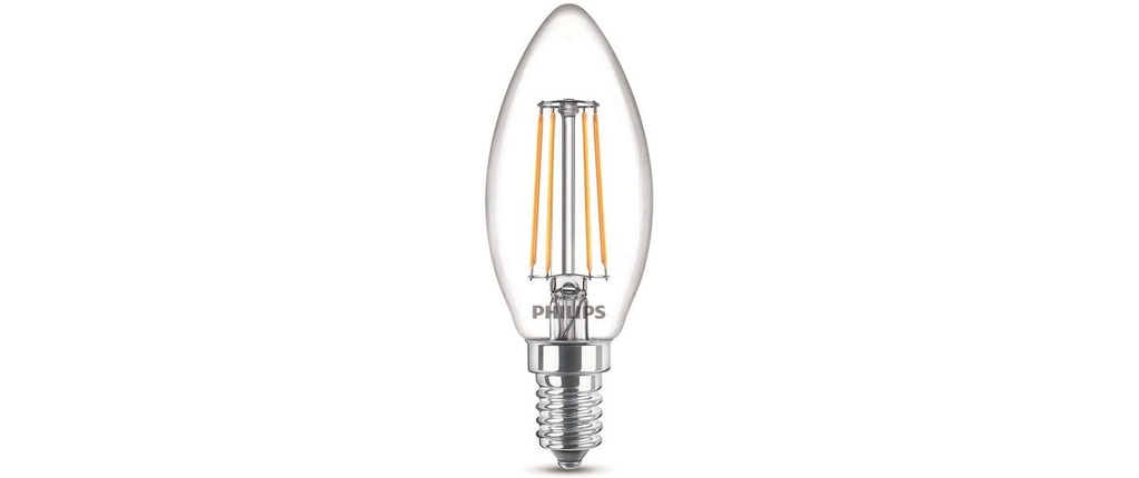 Philips Lampe LEDcla 40W E14 B35 WW CL ND Blanc chaud (WW)
