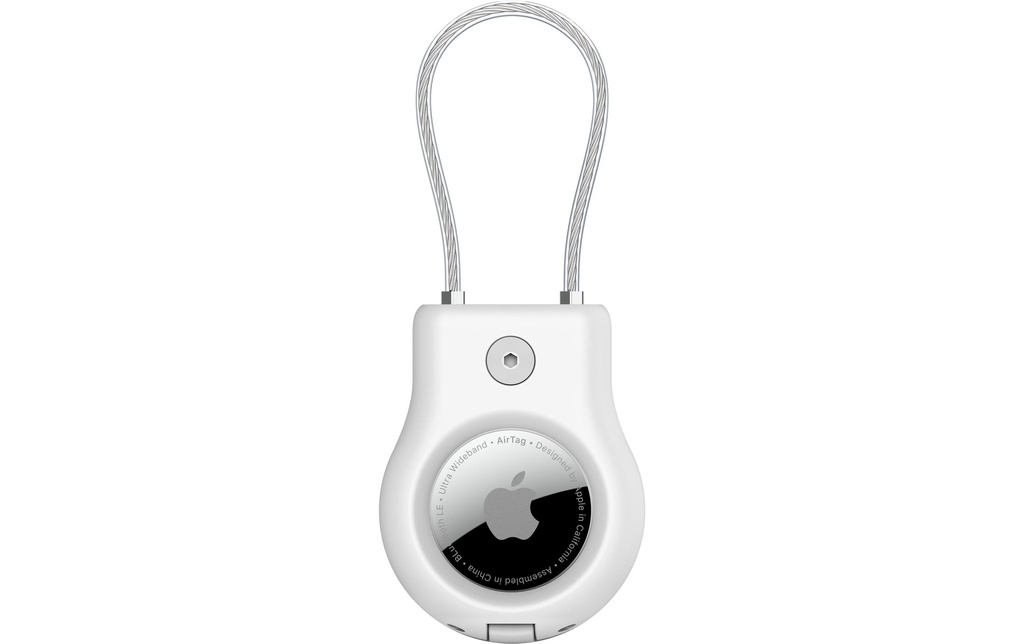 Belkin Secure Holder pour Apple AirTag avec câble métallique Blanc