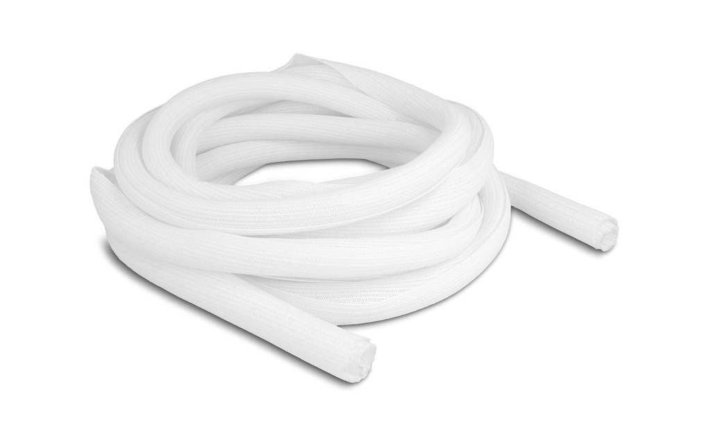 Delock Manchon tressé autofermant 5 m x 19 mm Blanc