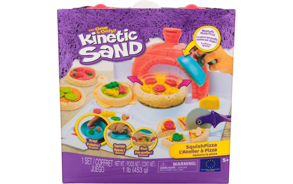 Spinmaster Kinetic Sand Squish Pizza Set 454 g